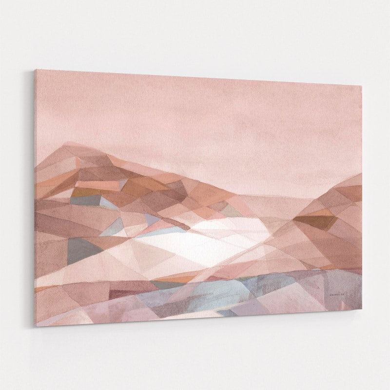 Warm Geometric Mountain by Danhui Nai wall art