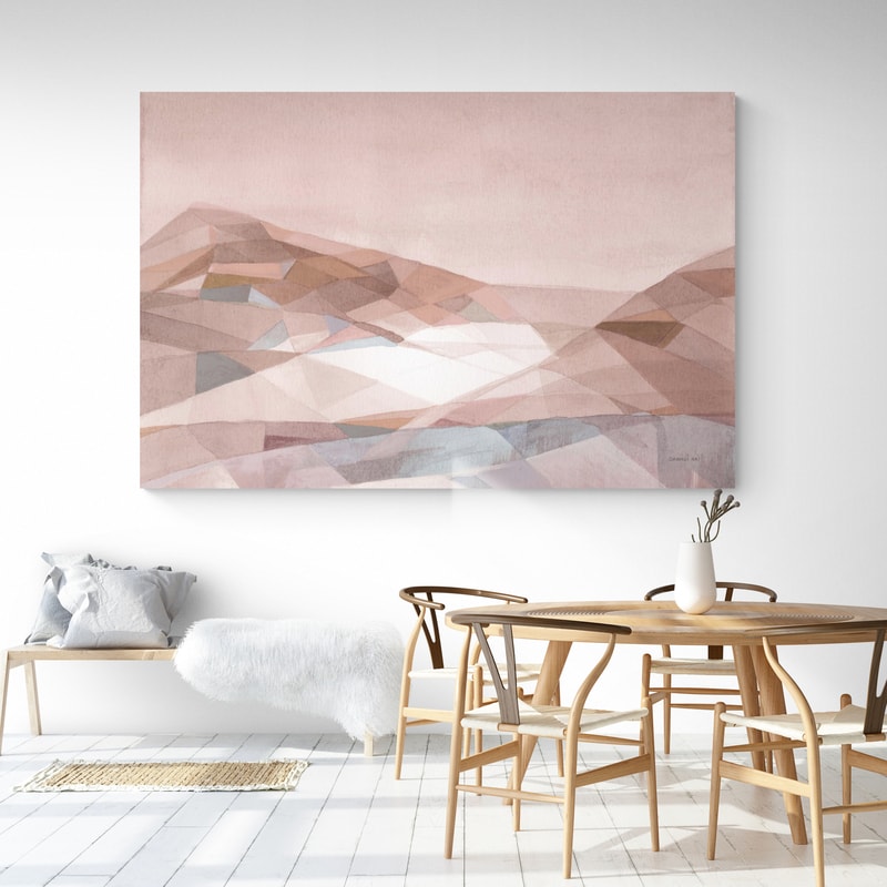 Warm Geometric Mountain by Danhui Nai wall art from Glam Wall Art