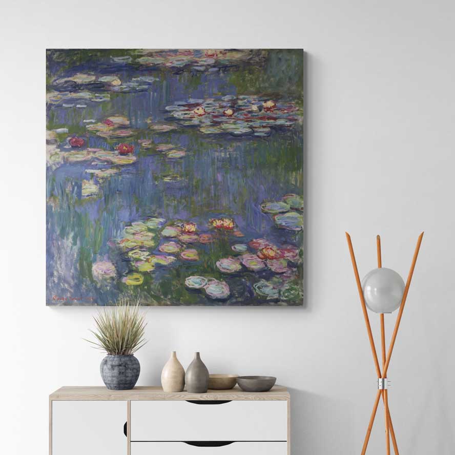 Water Lilies 1916 by Claude Monet wall art from Glam Wall Art