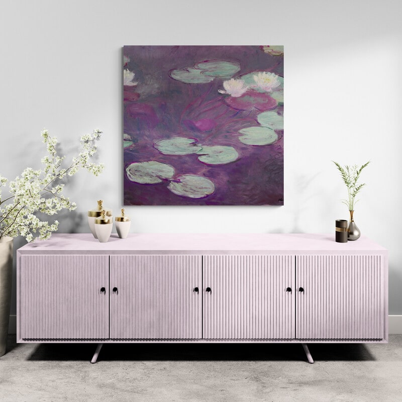 Water Lilies by Claude Monet wall art from Glam Wall Art