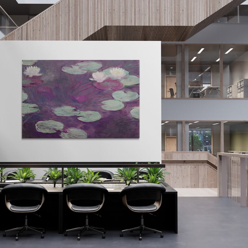 Water Lilies 1897-1899 by Claude Monet wall art from Glam Wall Art