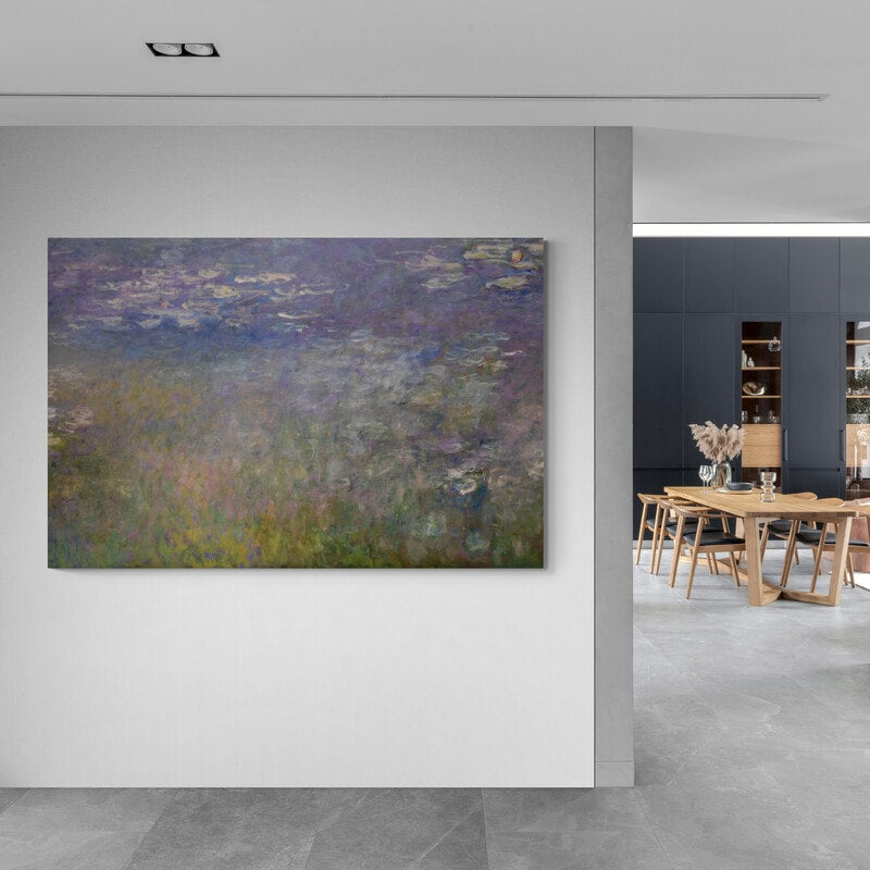 Water Lilies, Agapanthus, Center Panel 1920-1926 II by Claude Monet wall art from Glam Wall Art