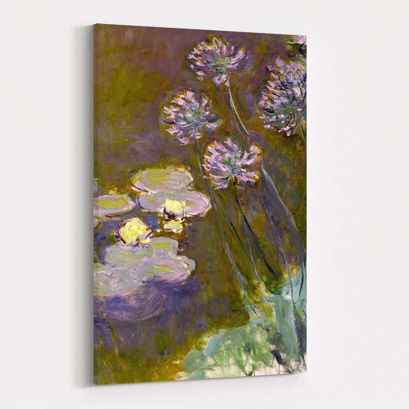 Water Lilies and Agapanthus 1923 II by Claude Monet wall art