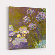 Water Lilies and Agapanthus 1923 by Claude Monet wall art