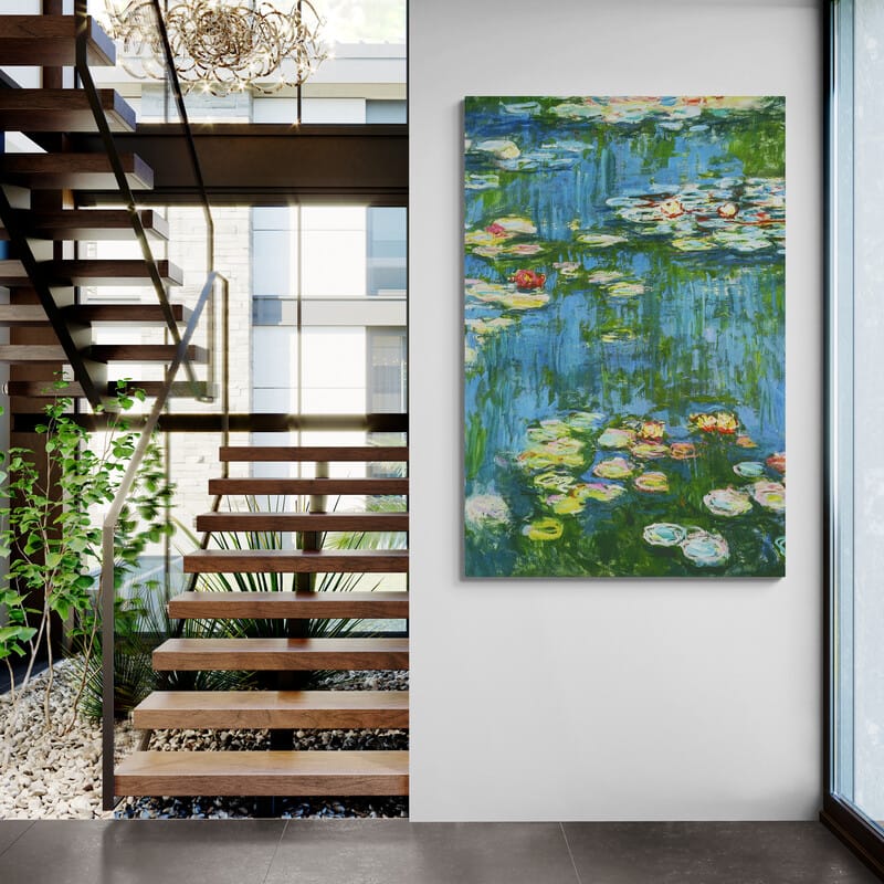 Water Lilies I 1897-1899 by Claude Monet wall art from Glam Wall Art