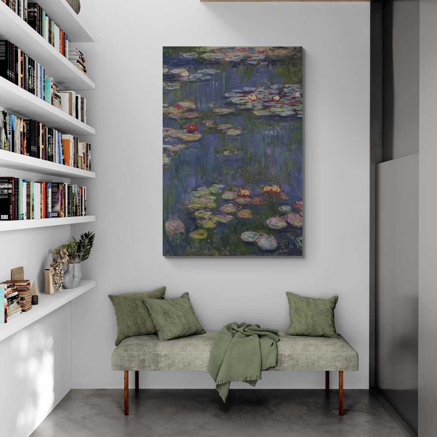 Water Lilies II 1916 by Claude Monet wall art from Glam Wall Art
