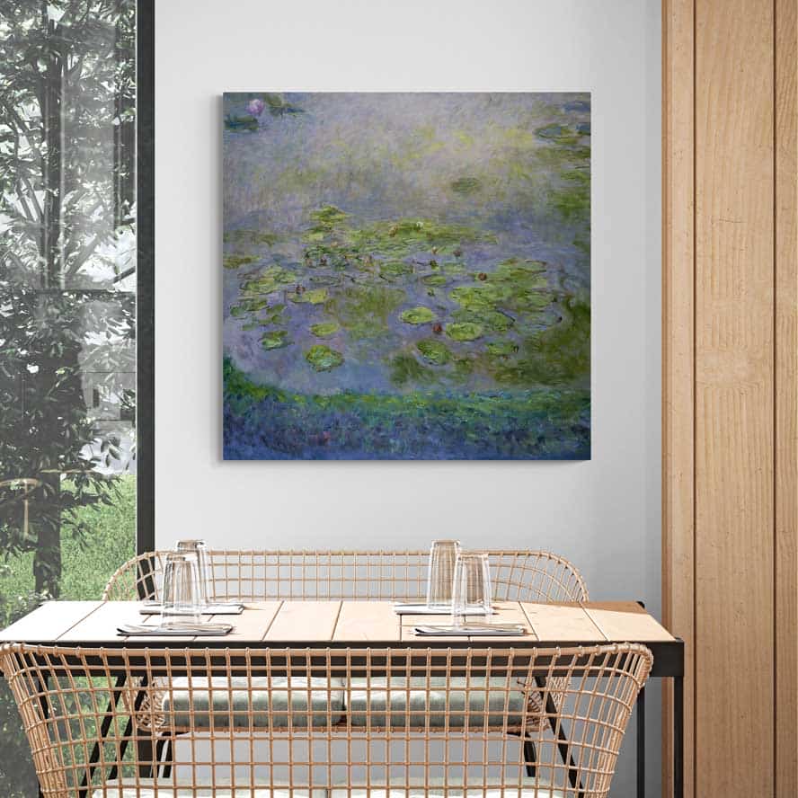 Water Lilies 1914-1917 by Claude Monet wall art from Glam Wall Art