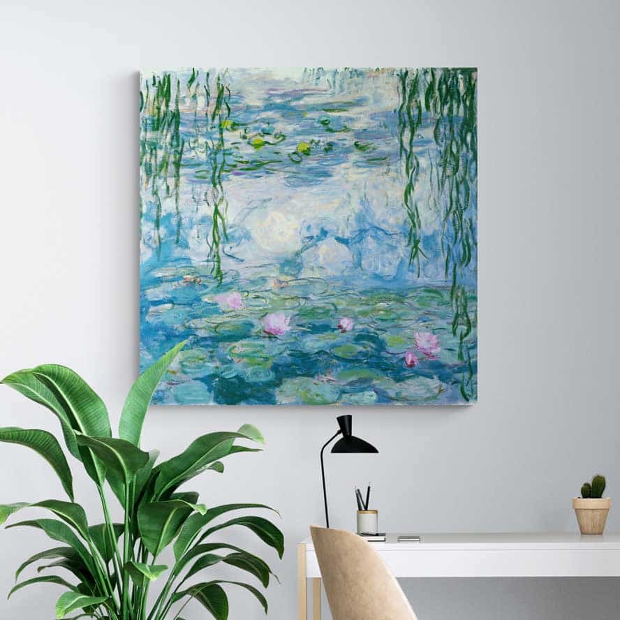 Water Lilies 1916-1919 by Claude Monet wall art from Glam Wall Art