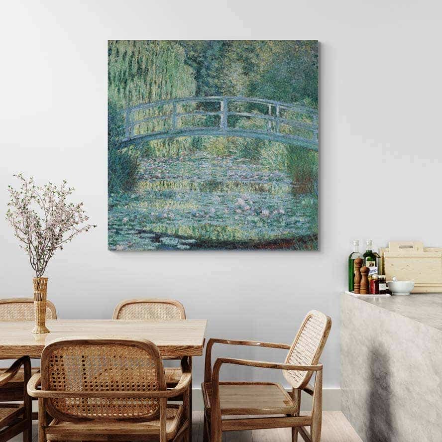 Water Lily Pond Harmony In Green by Claude Monet wall art from Glam Wall Art