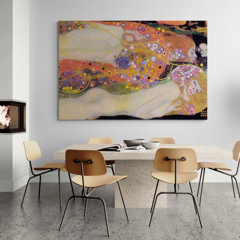Water Serpents II by Gustav Klimt wall art from Glam Wall Art