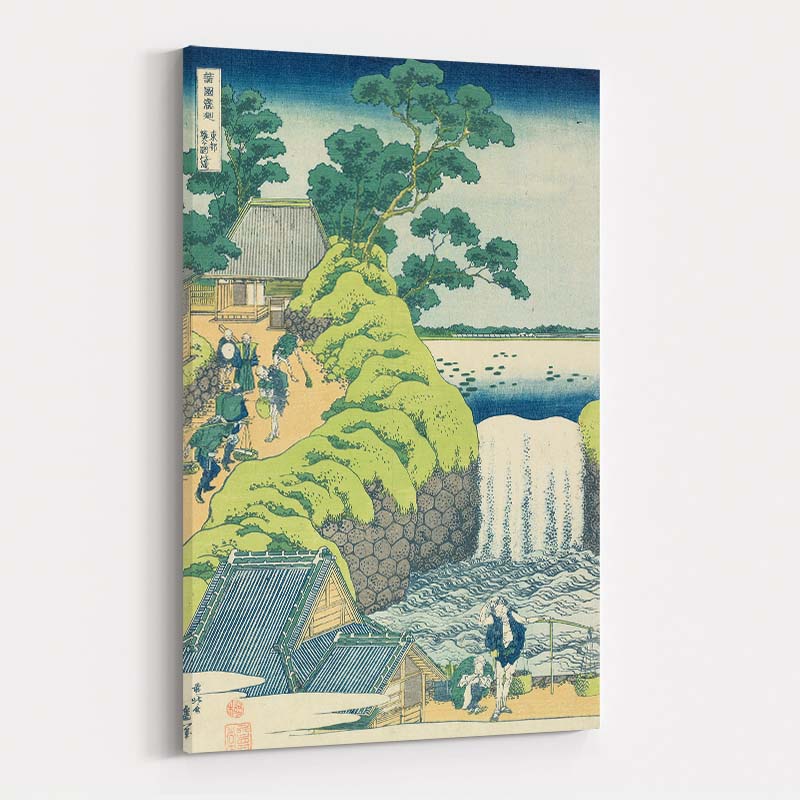 Waterfall at Aoigaoka in Edo by Katsushika Hokusai wall art