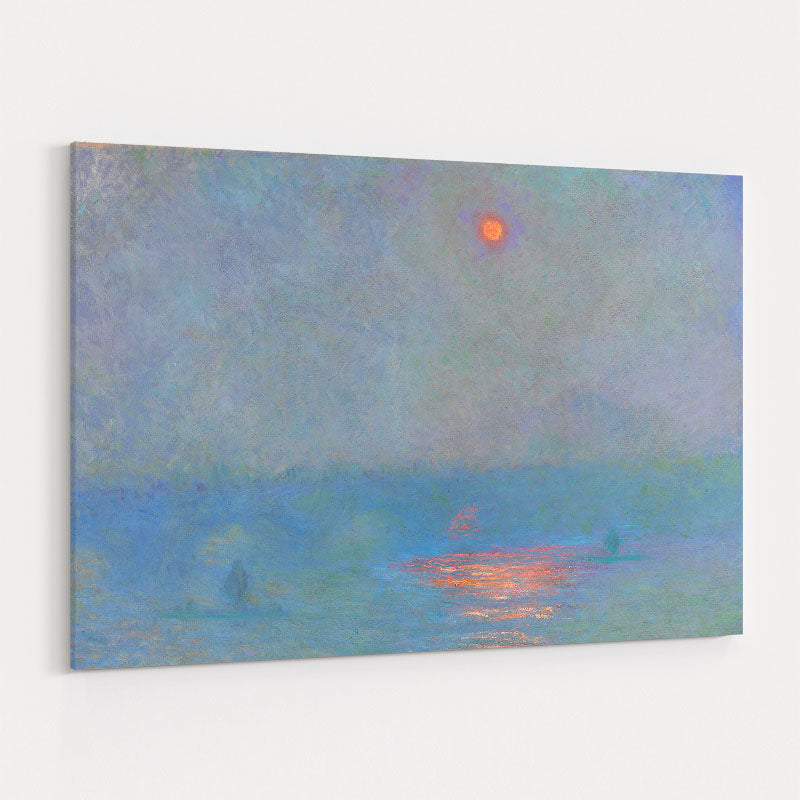Waterloo Bridge, the Sun in the Fog 1899-1901 by Claude Monet wall art