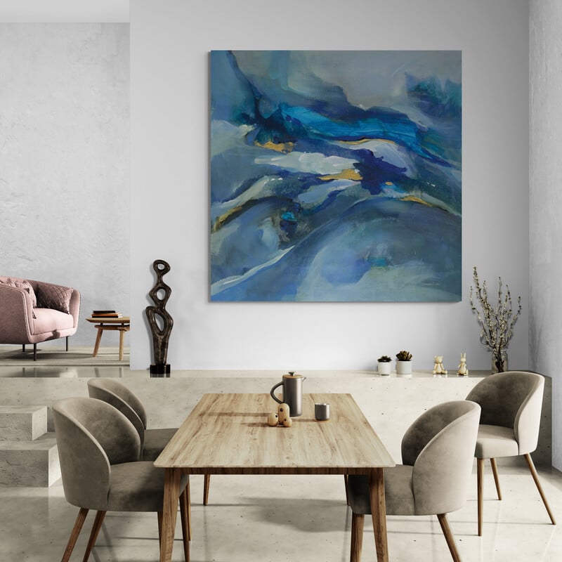 Waves Of Color by Danhui Nai wall art from Glam Wall Art