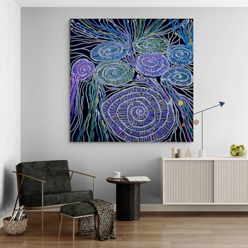 Weaving Circles by Julianne Wade wall art from Glam Wall Art