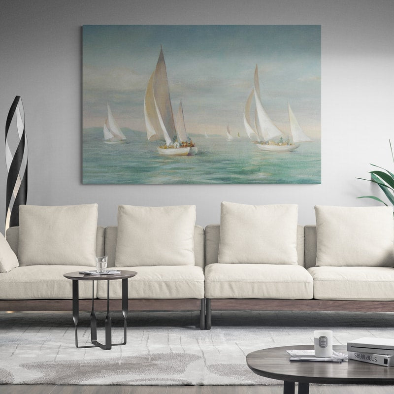 Weekend Sail by Danhui Nai wall art in a living room