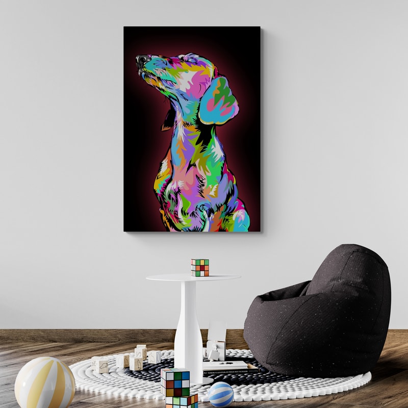 Weiner Dog 2024 by Technodrome1 wall art from Glam Wall Art