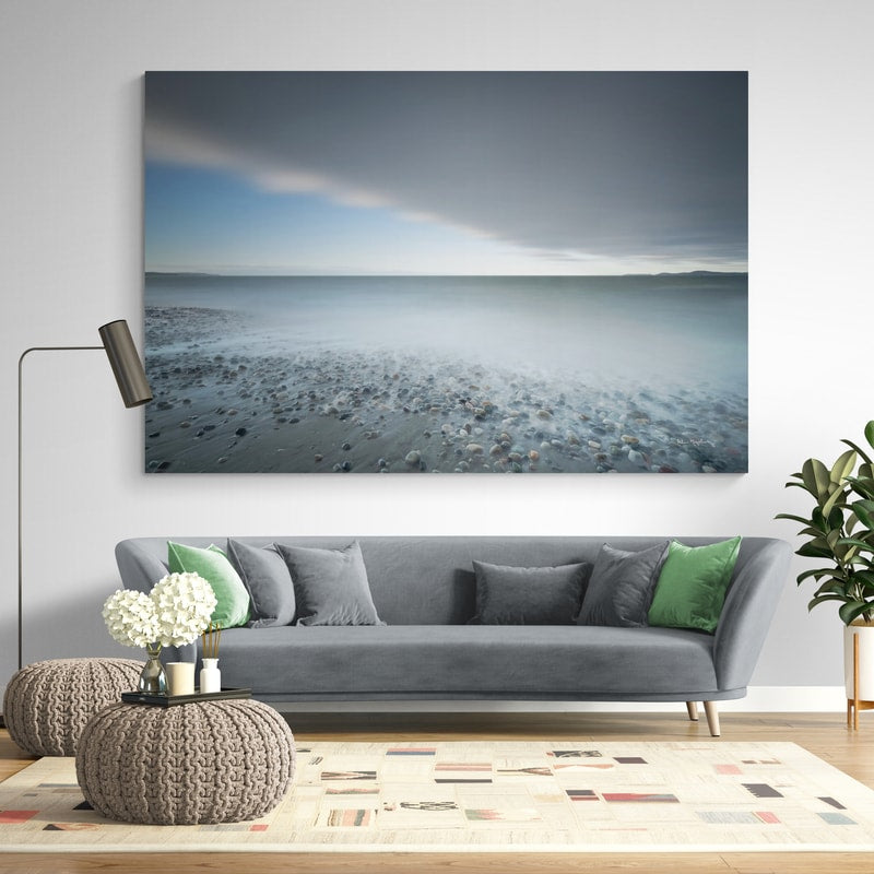 West Beach Deception Pass Seascape by Alan Majchrowicz wall art in a living room