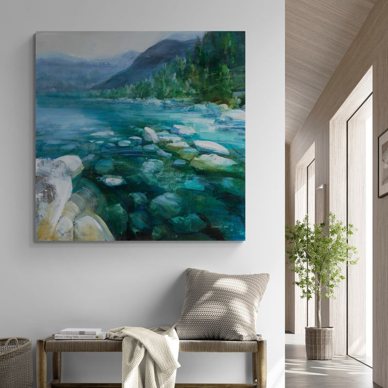 Western Lake II by Danhui Nai wall art from Glam Wall Art