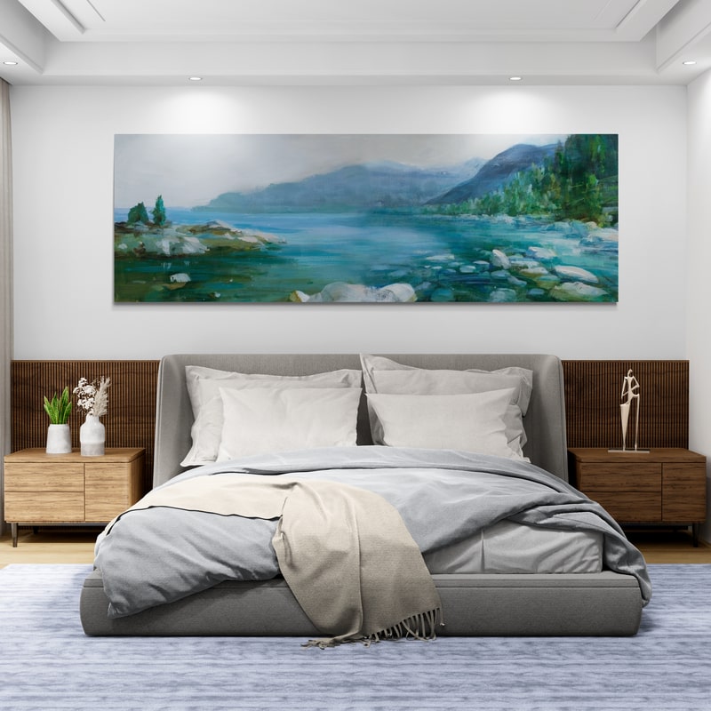 Western Lake III by Danhui Nai wall art from Glam Wall Art
