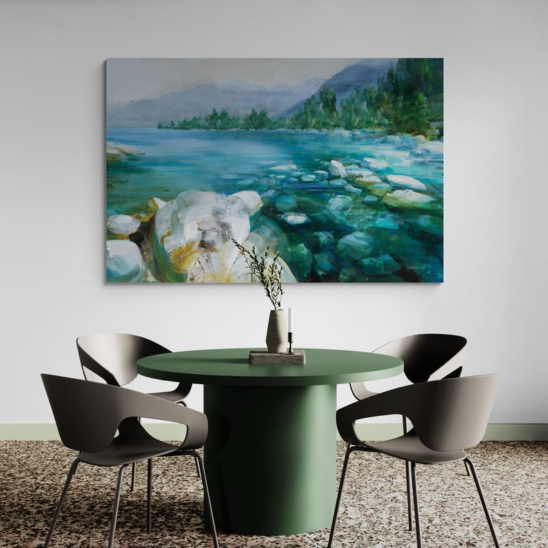 Western Lake IV by Danhui Nai wall art from Glam Wall Art