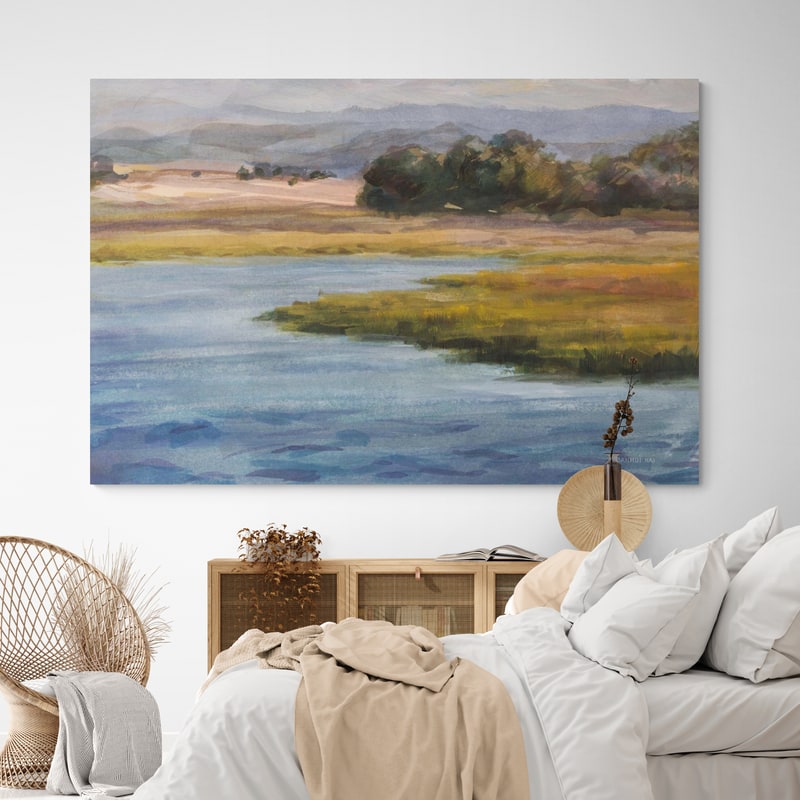Western Lake by Danhui Nai wall art in a bedroom