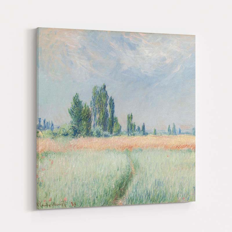 Wheatfield 1881 by Claude Monet wall art