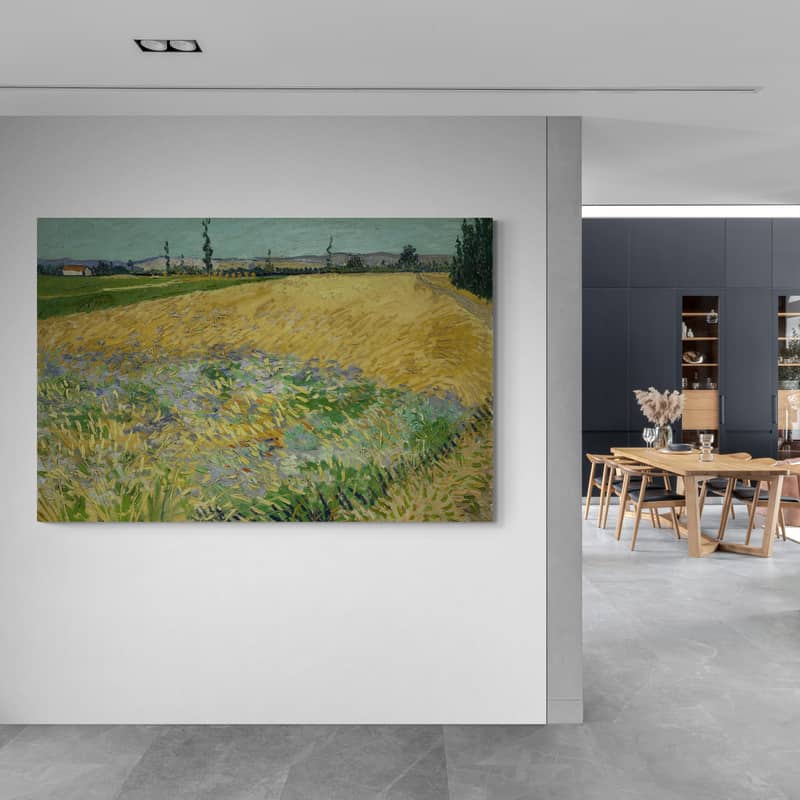 Wheatfield 1888 by Vincent Van Gogh wall art from Glam Wall Art
