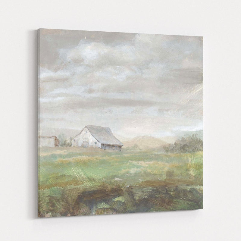 White Barn Fields by Danhui Nai wall art