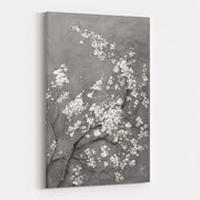 White Cherry Blossoms I On Grey by Danhui Nai wall art