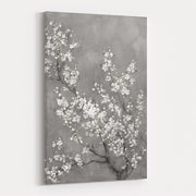 White Cherry Blossoms II On Grey by Danhui Nai wall art