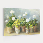 White Geraniums by Danhui Nai wall art