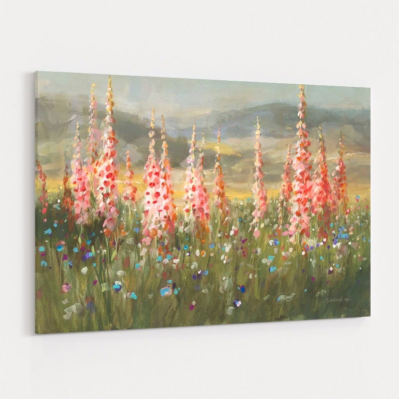 Wild Foxglove Meadow by Danhui Nai wall art