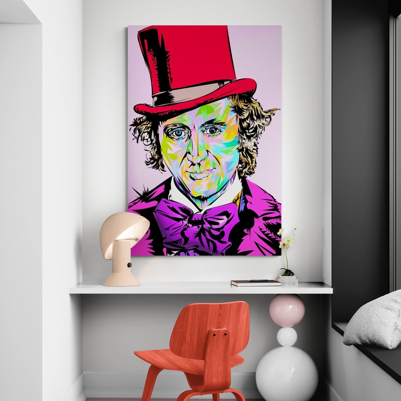 Willy Wonka 2023 by Technodrome1 wall art from Glam Wall Art