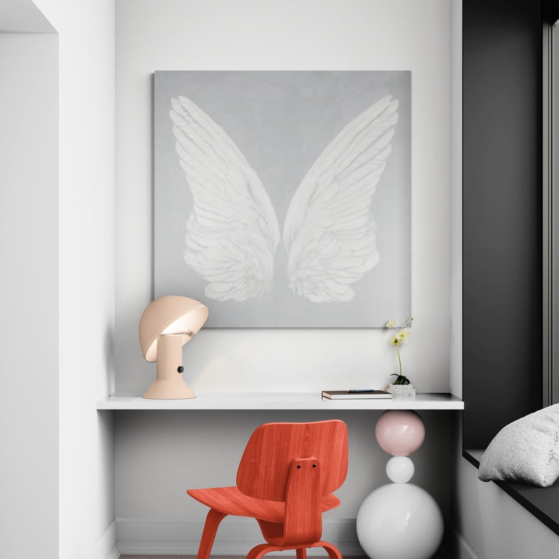 Wings I on Gray by James Wiens wall art from Glam Wall Art