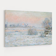 Winter Sun, Lavacourt 1879-1880 by Claude Monet wall art