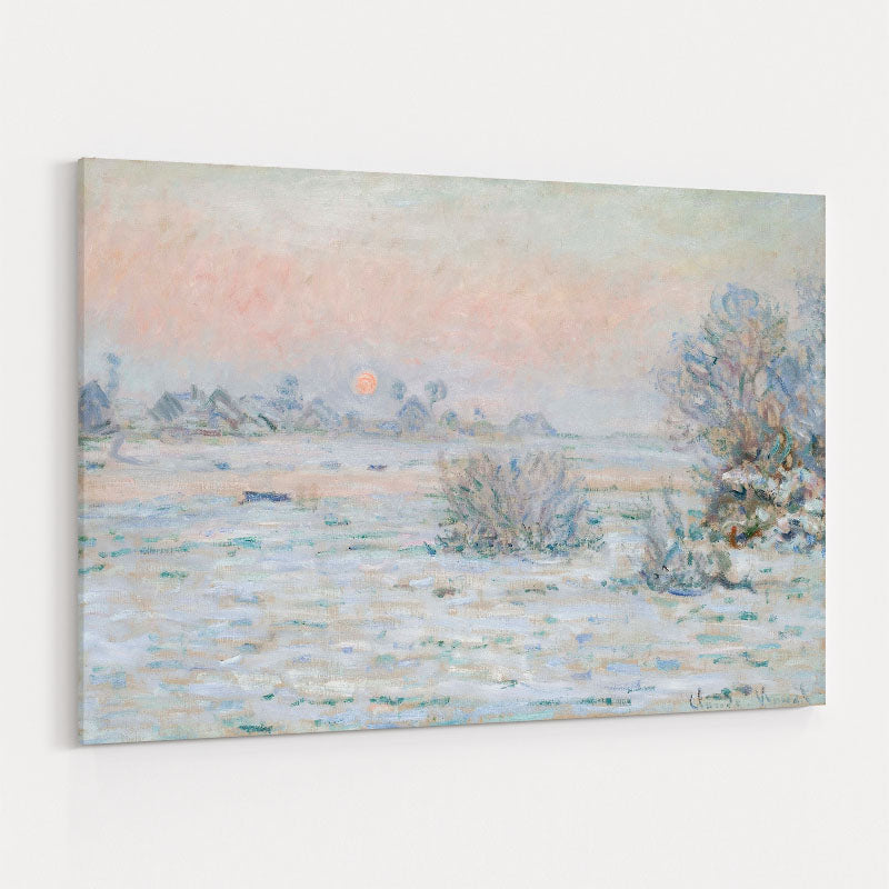 Winter Sun, Lavacourt 1879-1880 by Claude Monet wall art