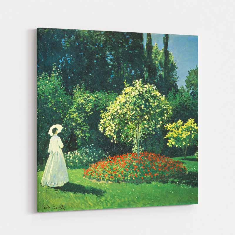 Woman in the Garden 1867 by Claude Monet wall art