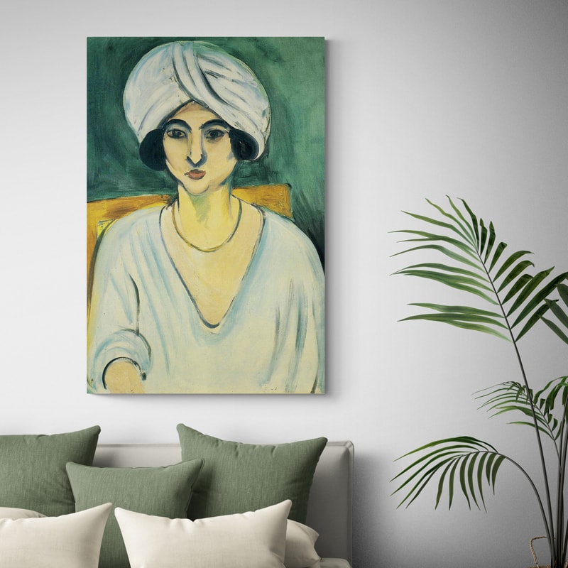 Woman in Turban (Lorette) by Henri Matisse wall art from Glam Wall Art