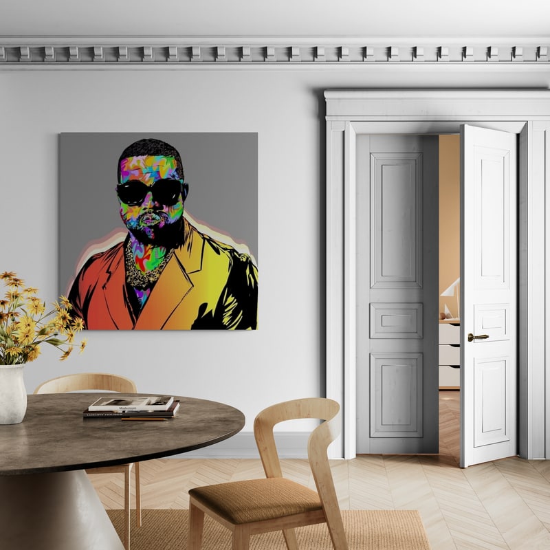 Ye Portrait 2021 by Technodrome1 wall art from Glam Wall Art