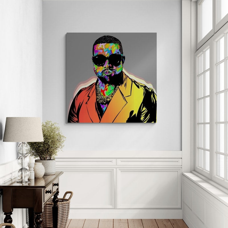 Ye Portrait 2021 by Technodrome1 wall art in a hallway