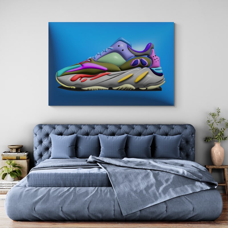 Yeezy Boost 2024 by Technodrome1 wall art from Glam Wall Art